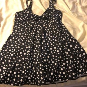 Black dress bathing suit